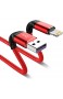 Cabepow 2Pack 2M iPhone Ladekabel Lang [MFi Certified ] 2Meter Lightning Kabel Schnellladung iPhone USB Ladekabel für iPhone 11/XS/XSMax/XR/X/8/8 Plus/7/7Plus/ 6s/6/6Plus/5S/5 iPad.Rot