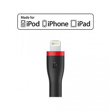 EasyAcc Kabel Kurz kompatibel mit iPhone XS MAX XR MFI Zertifiziert PocketLine Kabel funktioniert für iPhone X 8 7 6s 6 Plus 5s iPad Air 2 Mini 2 3 4 und mehr Schwarz 15cm