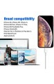 Everdigi Phone Ladekabel [5 Pack-3 * 1m+1 * 2m+1 * 3m] für iPhone 12/11/X/XS Max XR X 8 8 Plus 7 7 Plus 6s 6s Plus 6 6 Plus SE 5s 5c 5 iPad Weiß