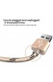 Luvfun [3-Pack Kabel für iPhone 1M+2M+3M Nylon USB Kabel Phone Ladekabel Datenkabel für iPhone Gerät (Roségold+Silber+Gold)