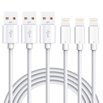 Marchpower Lightning Kabel [MFi Zertifiziert] iPhone Ladekabel 3 Stück 1M Kompatibel für iPhone SE 2020 iPhone 11 iPhone X/XS/XS MAX/XR iPhone 8/8P/7/7P iPhone 6/6S/5S SE iPad - weiß