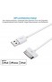 POWERADD [Apple MFi Zertifiziert Apple Synchronisieren-und Laden-Kabel USB Ladekabel mit 30 Pin Anschluss 2 Stück 1 2 m für iPhone 4 4S 4 3GS iPad 2 3 iPod Touch 2 3 4 iPod Nano 6