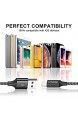 RAVIAD iPhone Ladekabel Lightning Kabel 2M [MFi Zertifiziert] Nylon iPhone Kable Schnell Ladekabel für iPhone 12 Pro Max Mini 11 Pro Max XR XS X 10 8 7 6 6S Plus 5 5s SE 2020 - Schwarz
