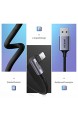 UGREEN Lightning Ladekabel 90 Grad 2M MFi Lightning USB Kabel Winkerstecker Nylon kompatibel mit iPhone 12 SE 11 X XR XS 8 7 6 iPad 2020 iPad 2019 AirPods Pro Ladecase usw. (Space Grau)