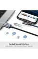 UGREEN Lightning Ladekabel 90 Grad 2M MFi Lightning USB Kabel Winkerstecker Nylon kompatibel mit iPhone 12 SE 11 X XR XS 8 7 6 iPad 2020 iPad 2019 AirPods Pro Ladecase usw. (Space Grau)