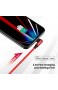 UGREEN Lightning Ladekabel Winkelstecker 1M MFi Zertifiziertes 90 Grad USB Lightning Kabel Nylon kompatibel mit iPhone 12 SE 11 X XR XS 8 7 iPad 2020 2019 AirPods Ladecase usw. (Rot)