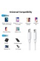 Ulinek 3Pack USB C Lightning Kabel 2M Power Delivery MFi zertifizierte iPhone Schnellladekabel USB C auf Lightning kompatibel mit iPhone 12/12 Pro/12 Pro Max/12 Mini/11/SE 2020/X/XR/XS/8/iPad-weiß