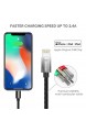 UNBREAKcable iPhone Ladekabel 1M [MFi Zertifiziert] Lightning Kabel auf USB für iPhone X/XS/XS MAX/XR 8/8 Plus 7/7 Plus 6S/6S Plus/6 Plus iPhone 5S/5C/5 iPad - Nylon Schwarz