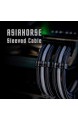 AsiaHorse Stromkabel mit Ummantelung für Verlängerungskabel Netzteil Kabel 1x24-PIN / 2x8-PIN (4+4) M/B 3x8-PIN (6+2) PCI-E Länge 30 cm mit Kämmen (Dual EPS Black Mix)