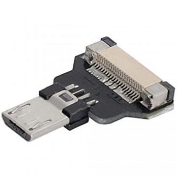 Cablecc CYFPV USB2.0 Micro-USB USB-C-Buchse Buchse für FPV HDTV Multikopter-Luftaufnahmen (MicroUSB-Male)
