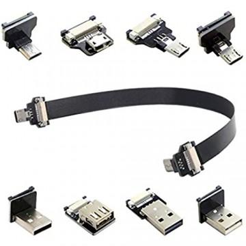 Cablecc CYFPV USB2.0 Micro-USB USB-C-Buchse Buchse für FPV HDTV Multikopter-Luftaufnahmen (Cable-0.5m)