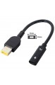 Cablecc Typ C USB-C zu Rechteck 11.04.5mm Netzstecker PD Emulator Trigger Ladekabel für ThinkPad X1 Carbon