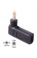 Cablecc USB 3.1 Typ C USB-C auf DC 19V Adapter PD Emulator Trigger 90 Grad abgewinkelt (4.81.7mm)