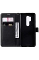 Docrax OnePlus 8Pro Handyhülle Hülle Leder Case mit Standfunktion Magnetverschluss Flipcase Klapphülle kompatibel mit OnePlus 8 Pro - DOKTU100813 Schwarz