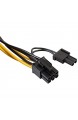 F Fityle 8Pol CPU Stecker zu 8-pol PCI-Express Pcie Buchse Stromkabel Adapter Strom Kabel Y Teilerkabel