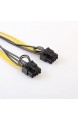 F Fityle 8Pol CPU Stecker zu 8-pol PCI-Express Pcie Buchse Stromkabel Adapter Strom Kabel Y Teilerkabel