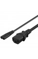 H HILABEE Hochwertige Neue IEC320 C14 Bis C13 + C7 Y Splitter Netzkabel Kabel 3 Polig