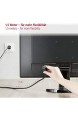 Hama Netzkabel für Kaltgeräte 1 5 m (PC Stromkabel für Monitor Drucker PS3 / PS4 PRO 3 polig) Kaltgeräte-Anschlusskabel schwarz