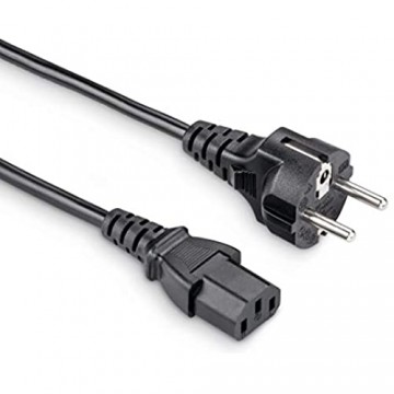 Hama Netzkabel für Kaltgeräte 1 5 m (PC Stromkabel für Monitor Drucker PS3 / PS4 PRO 3 polig) Kaltgeräte-Anschlusskabel schwarz