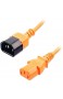 LINDY Spannungsversorgungs-Verlängerungskabel - IEC 320 EN 60320 C13 bis IEC 320 EN 60320 C14-1 m 30474 orange 1m