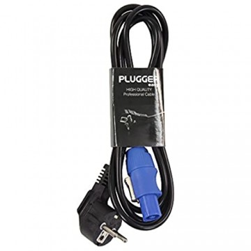 Plugger Easy Netzkabel Powercon 1 8 m schwarz