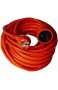 PremiumCord Verlängerungskabel 250V 20m mit Kindersicherung Stromkabel Netzkabel Schuko-Verlängerung Buchse auf Stecker Typ F Farbe Orange ppe2-20