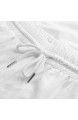 Sannysis Leinenhosen Herren Lang Hosen mit Kordelzug Seitetasche Strandhose Sommerhose Freizeithose Leichte für Männer Einfarbig M-3XL (L Weiß)