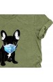 SatinGold Mädchen Hündchen Gedruckt Shirt Damen Niedlich Kurzarm Rundkragen Puppy Hund Print Tops Sommer Oberteil Bluse Elegante T-shirt