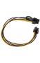 SDENSHI 6 Pin auf 8 Pin Grafikkarten Verlängerung Strom Kabel Stromkabel Stromadapter Grafikkartenstromanschlusskabel 0 3 Meter