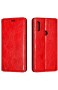 Tosim Xiaomi Redmi Note 6 Pro/Note 6 Hülle Klappbar Leder Brieftasche Handyhülle Klapphülle mit Kartenhalter Stossfest Lederhülle für Xiaomi Redmi Note 6 Pro - TOYTE020458 Rot