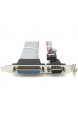 Guangcailun Serielle DB9 Pin COM mit Parallel DB25 Pin LPT-Kabel mit PCI-Slot-Header Bracket
