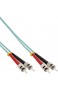 InLine 81502O LWL Duplex Kabel ST/ST 50/125µm OM3 2m