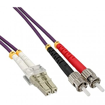 InLine 88504P LWL Duplex Kabel LC/ST 50/125µm OM4 0 5m