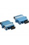 InLine 89992S LWL Kupplung Duplex SC/SC singlemode blau Keramik-Hülse zum Einbau