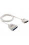 PC-Teile MMGZ IEEE 1284-RS232-25-Pin Stecker Kabel 25sb Länge: 1 5 m Gute Qualität (Color : White)