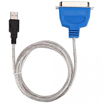 Tonysa USB-zu-1284-Druckkabel 12 Mbit/s 1 5 M Druckerkabeladapter Standard-Cn36-Schnittstelle USB-zu-Parallel-Anschlusskabel für Notebooks und Desktops