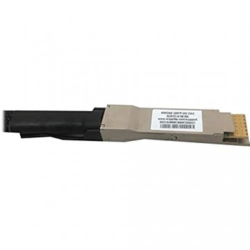 Tripp Lite 400G Passives Twinax Direct-Attach-Kabel (QSFP-DD/QSFP-DD) 1 m schwarz/Silber (N282D-01M-BK)