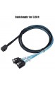 143 HDD-Datenkabel Mini SAS SFF-8643 bis 4 SATA 7Pin HDD Server-Datenübertragungskabel vollständig kompatibel mit dem SFF-8643 SFF-8644