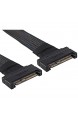 ASHATA SFF8639 bis SFF8639 SSD-Verlängerungskabel Serverdatenkabel 0 6 m