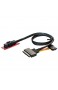 Cablecc U.2 U2 Kit SFF-8639 NVME PCIe SSD Adapter & Kabel für Mainboard Intel SSD 750 p3600 p3700 M.2 SFF-8643
