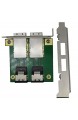 CableDeconn Dual Mini SAS SFF-8088 to Mini SAS SFF-8087 adapter in PCI bracket