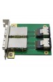CableDeconn Dual Mini SAS SFF-8088 to Mini SAS SFF-8087 adapter in PCI bracket