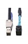 CableDeconn External Mini SAS HD SFF-8644 to Mini SAS HD SFF-8643 Data Server Raid 2m 6.6FT Cable