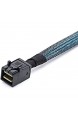 CableDeconn SFF-8643 interne Mini SAS HD auf (4) 29pin SFF-8482 Stecker mit SAS 15pol Power Port 12 GB/s Kabel 1M