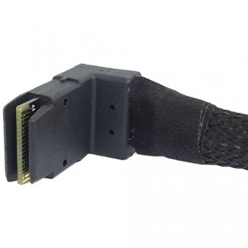 CY Mini SAS SFF-8087 4i 36-poliges bis 36-poliges abgewinkeltes 90-Grad-Kabel 1 m
