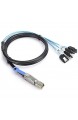 Deryang SAS-Kabel Mini-12-Gbit/s-Übertragungsrate Datenübertragungsleitung H0402-Kabel für externen Server für PC
