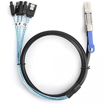 Deryang SAS-Kabel Mini-12-Gbit/s-Übertragungsrate Datenübertragungsleitung H0402-Kabel für externen Server für PC