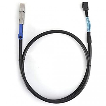 Deryang Tragbares SFF8643-SFF8644-Kabel Mini-Hardware-Kabel SAS-Kabel für die Kabelinstallation für VGA-Kabel(1 Meter)