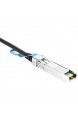 Dilwe DAC-Kabel 25G SFP-Einkanalkabel Hochgeschwindigkeitskabel Silberkupferdraht Protokollstandard SFF-8402 bis SFF-8402 Multifunktionskabel für Rechenzentren Netzwerkkarte(3m)
