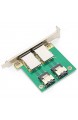 Dual Mini 6 GB/s 36-poliger SFF-8087- bis 26-poliger SFF-8088-Adapter in der PCI-Kartenhalterung Geeignet für Win 08/7/10